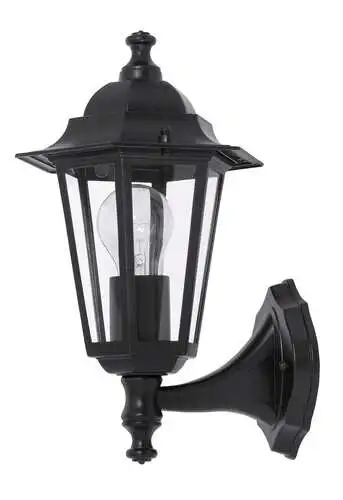 RABALUX Velence spoljna zidna lampa E27 60W crno IP43