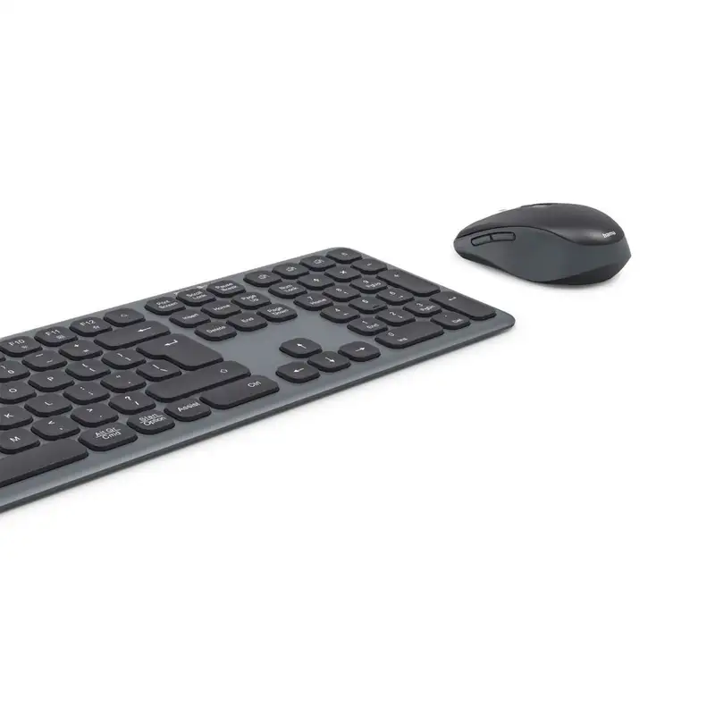 HAMA WKM-550 bezicna tastatura i mis, US, crna