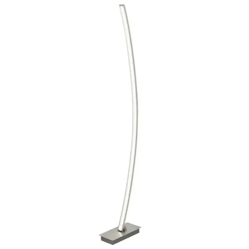 RABALUX Addison, modern LED floor lamp in aluminium finish