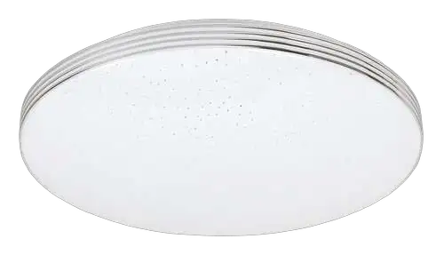 RABALUX Oscar2, LED 18W, 1350lm, 4000K, 33x33cm, zvezdasta, srebrni prsten