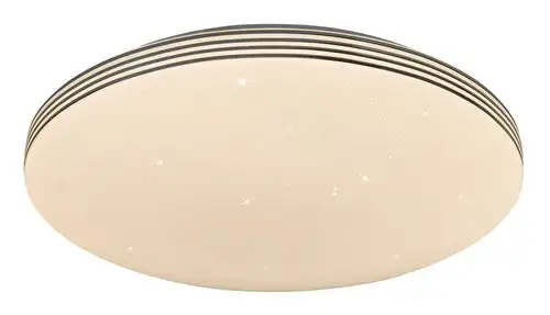 RABALUX Oscar2, LED 18W, 1350lm, 4000K, 33x33cm, zvezdasta, srebrni prsten