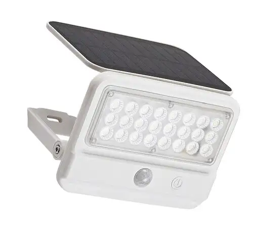 RABALUX Flaxton, solarna zidna sa senzorom bela, LED 7W, 700lm, 4000K