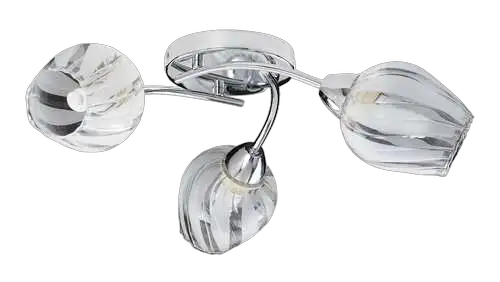RABALUX Danila plafonska lampa E27 3x60W, hrom