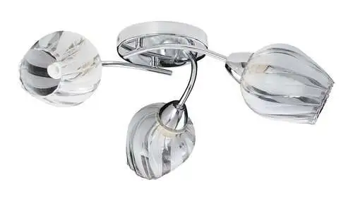RABALUX Danila plafonska lampa E27 3x60W, hrom