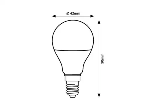 RABALUX LED sijalica E14 G45, 9W, 810lm, 4000K