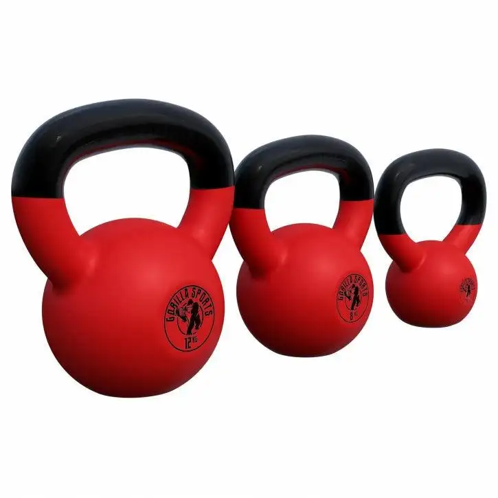 GORILLA SPORTS Rusko zvono sa neoprenom (Set od 24 kg)