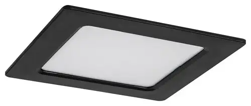 RABALUX Shaun2 plafonjera 6W 3000K crna cetvrtasta