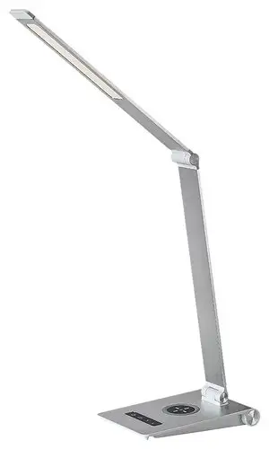 RABALUX Nilfgard, unutrašnja stona lampa, srebrna aluminium