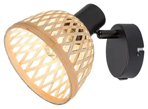 RABALUX Rattan, metalni bambus spot, E14 1x MAX 15W