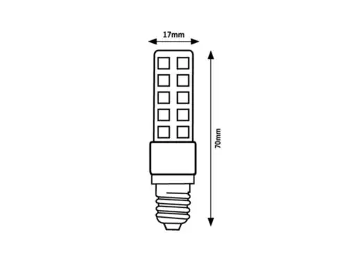 RABALUX LED sijalica E14 T20, 5W, 570lm, 3000K