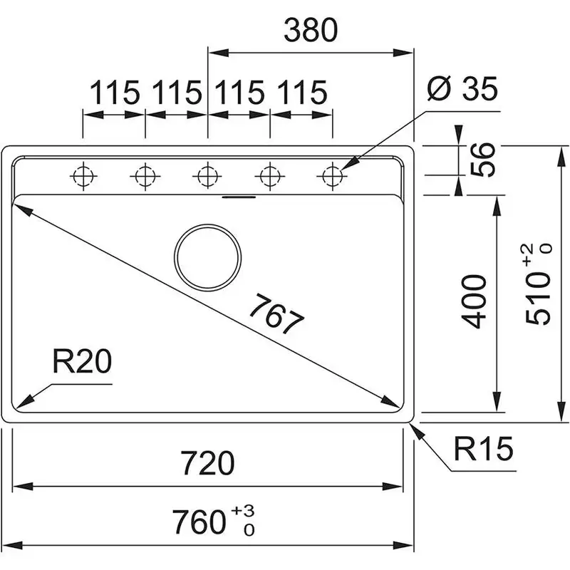 FRANKE MRG 610-72 114.0661.666