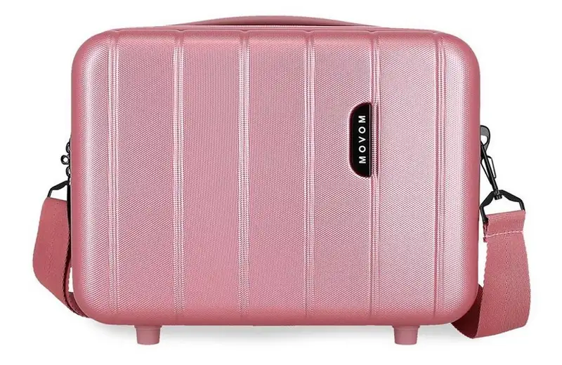 MOVOM WOOD ABS Beauty case roze