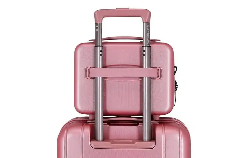 MOVOM WOOD ABS Beauty case roze