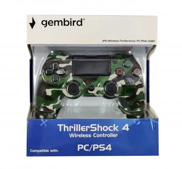 GEMBIRD Thrillershock PC/PS4 Green Camo Wireless