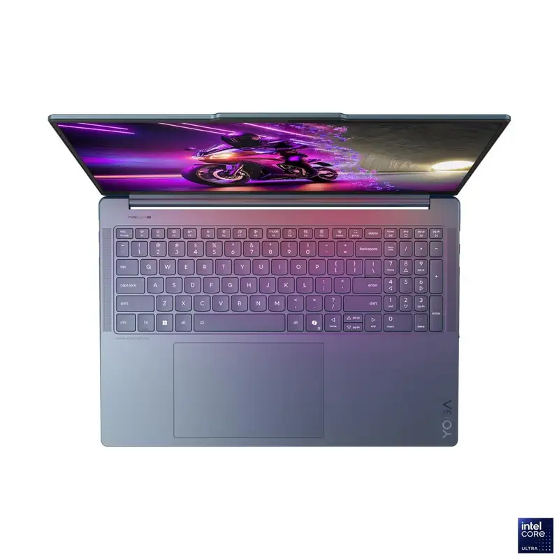 LENOVO Yoga Pro 9 16IAH10, 16" 2.8K WQXGA+, Intel Core Ultra 7 255H, 32GB, 1TB SSD, RTX-5050/8G, Win11Pro, Tidal Teal, 4-in-1 Hub (83L0007PYA)