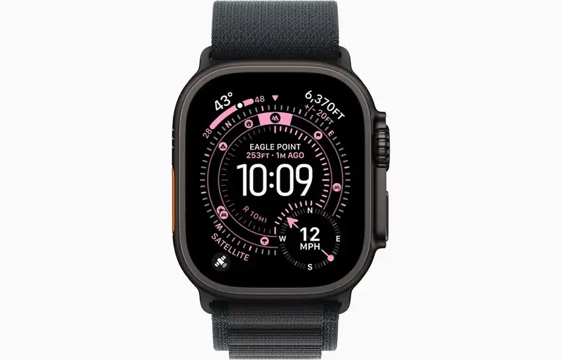 APPLE Watch Ultra 3 Cellular 49mm Black Titanium Case with Black Alpine Loop - Large mf0x4se/a