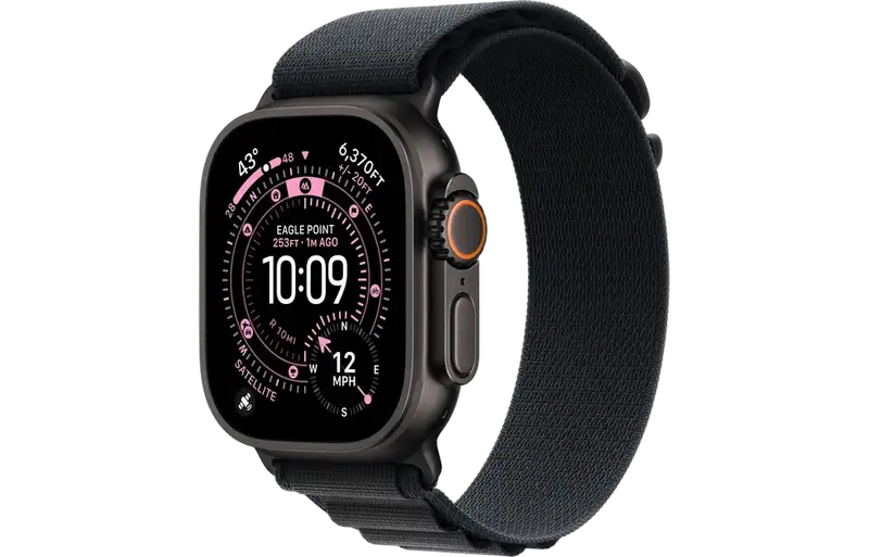 APPLE Watch Ultra 3 Cellular 49mm Black Titanium Case with Black Alpine Loop - Large mf0x4se/a