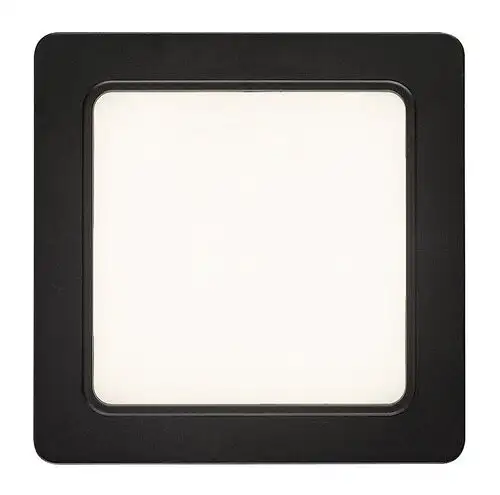 RABALUX Shaun, nadgradni LED panel crni 12W 1035lm 4000K, cetvrtast 15x15cm