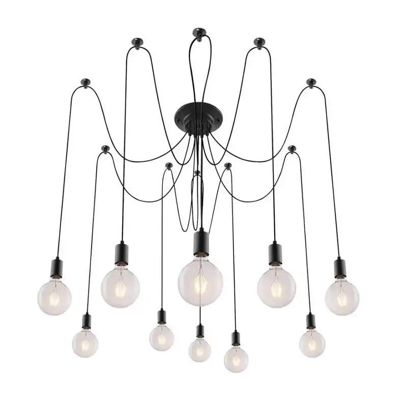 RABALUX Caspar Visilica 10x60W,mat crno