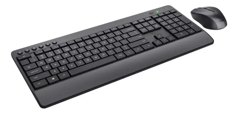 TRUST TREZO bežična tastatura + mis US crna