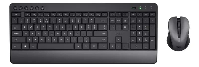 TRUST TREZO bežična tastatura + mis US crna