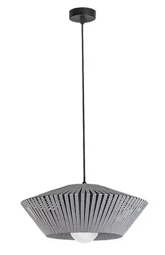RABALUX Revan, visilica tekstilna siva, 1xE27, precnik 40cm
