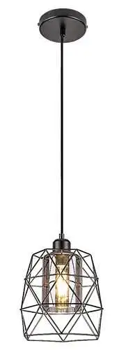 RABALUX Emrys, mat crna metalna visilica , E27 1x40W IP20