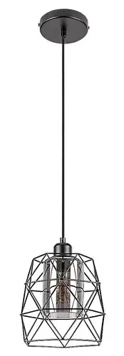 RABALUX Emrys, mat crna metalna visilica , E27 1x40W IP20