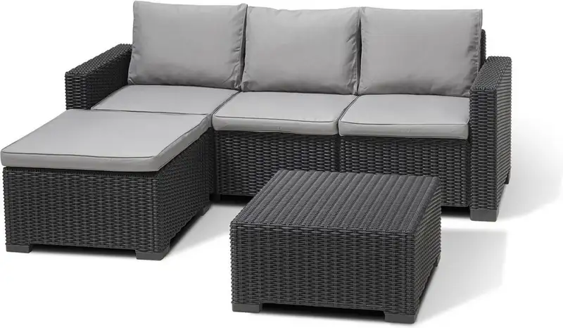 KETER Bastenska garnitura California 3 seater modular grafit  CU 256622