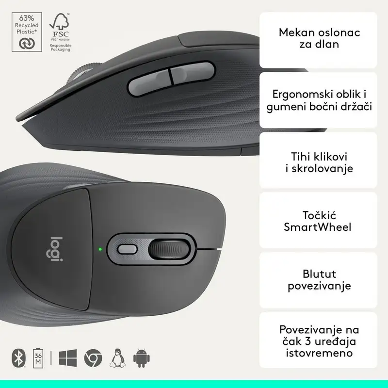 LOGITECH M850 L GRAPHITE 910-007715