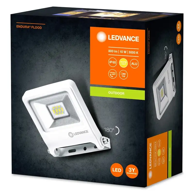 LEDVANCE  LED reflektor Flood 10W 3000k beli