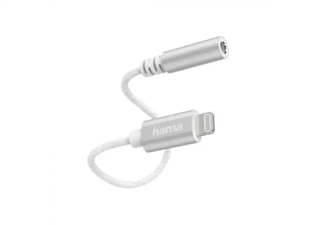 HAMA IPHONE LIGHTING ADAPTER NA 3.5MM ZENSKI DZEK BELI