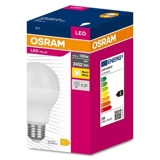 OSRAM  LED  E27 19W 3000K