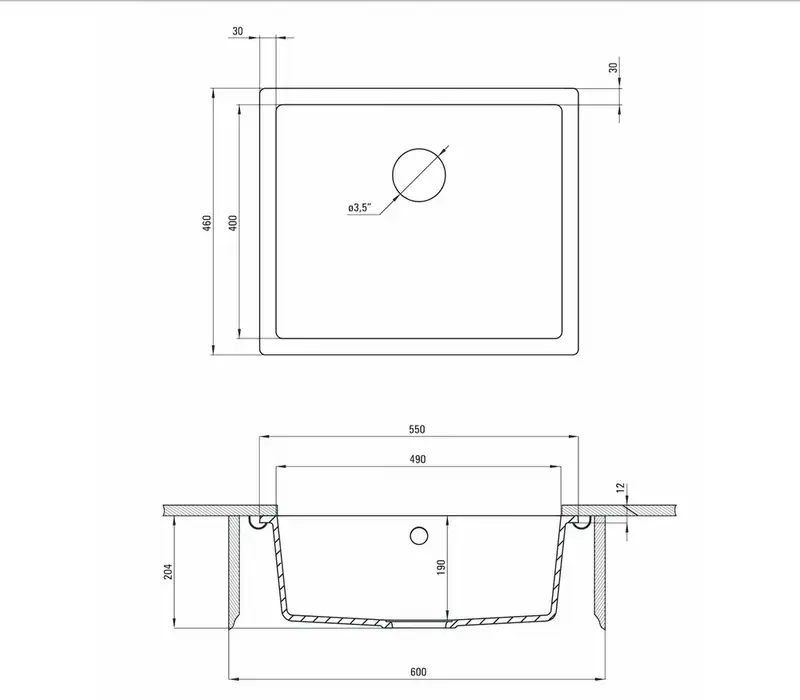 DEANTE ZQA G10C CORDA UNDERMOUNT 55/MGRA