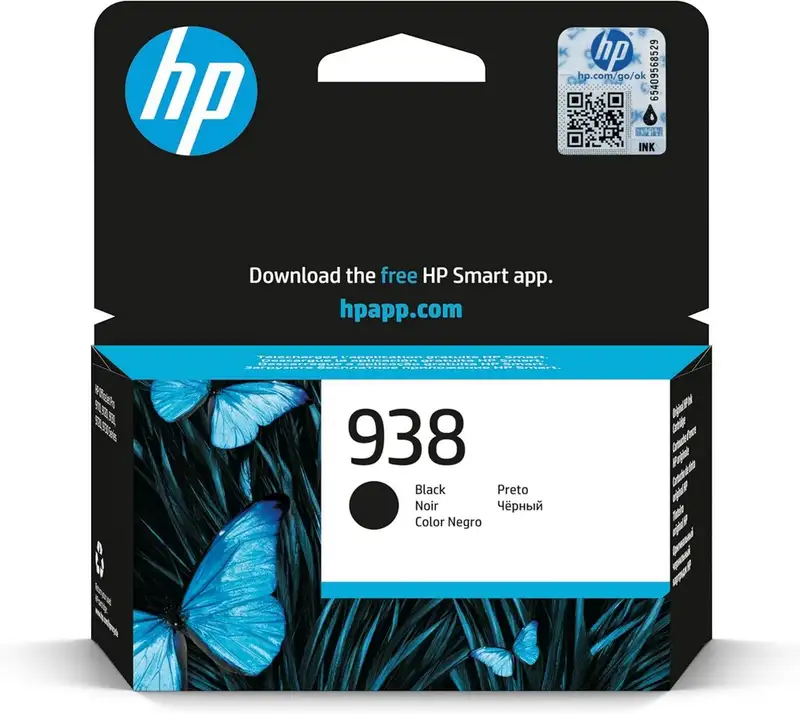 HP 938 Original Ink Cartridge Black (4S6X8PE)