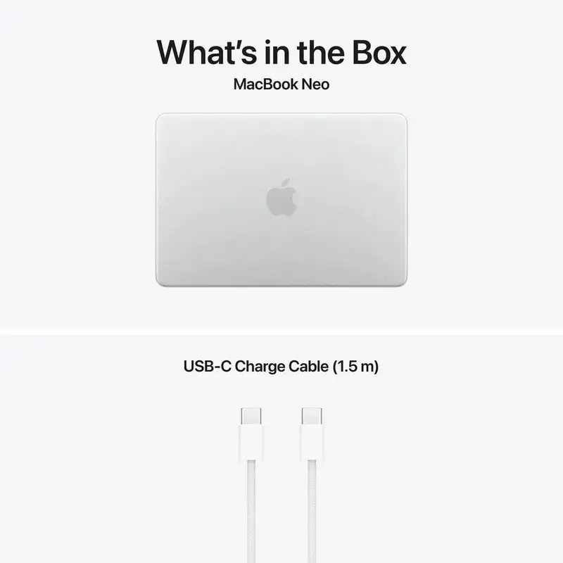APPLE MacBook NEO 13", A18 PRO 6C CPU/5C GPU, 8GB, 512GB, ZEE, silver - mhfc4ze/a