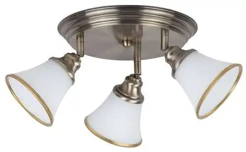 RABALUX Grando plafonska lampa E14 3x40W bronza / belo