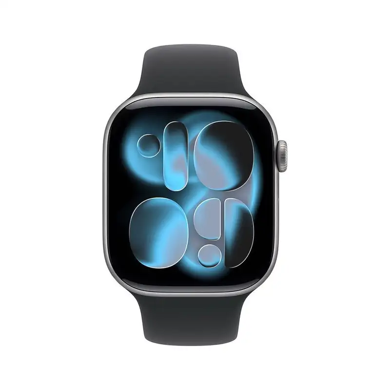 APPLE Watch S11 Cellular 42mm Space Grey Aluminium Case with Black Sport Band - M/L mf8c4rk/a
