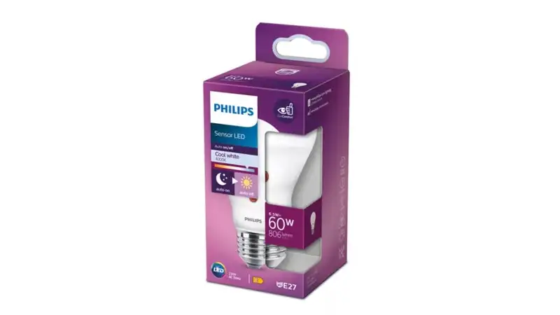 PHILIPS PS741    D2D 6,5W (60W) A60 E27 CW 4000K FR ND SRT4