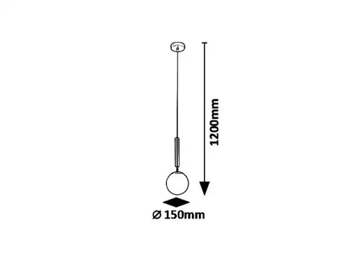 RABALUX Divina visilica E14 MAX 9W