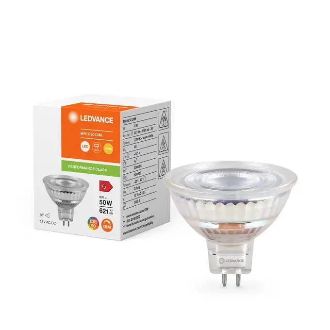 OSRAM  led spot  dim MR16 50W 2700k GU5.3