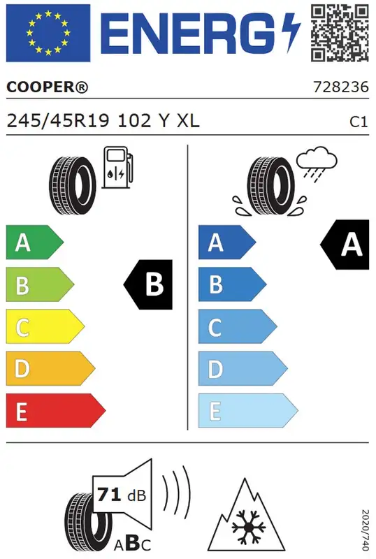 COOPER 245/45R19 102Y COOPER ALL SEASON XL FP