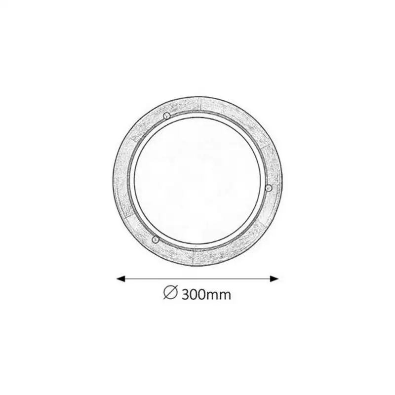 RABALUX Fa Ufo plafonjera D30 E27 60W hrast opal