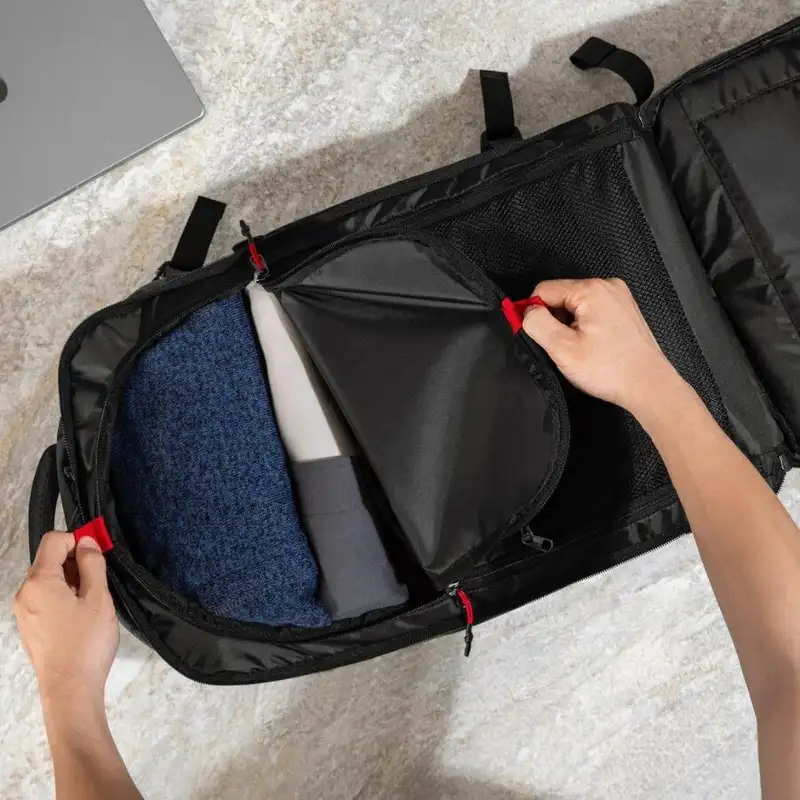 TOMTOC NAVIGATOR T66 TRAVEL LAPTOP BACKPACK BLACK 17" 40L T66M1D1