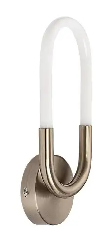 RABALUX Irelia, LED zidna lampa 9W, 650lm, 4000K, 14x35cm, satin hrom metal, IP20