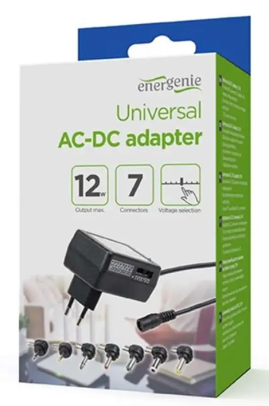 GEMBIRD EG-MC-008 12W Univerzalni 220V / 12W na 3,4.5,5,6,7.5,9,12V 1A max