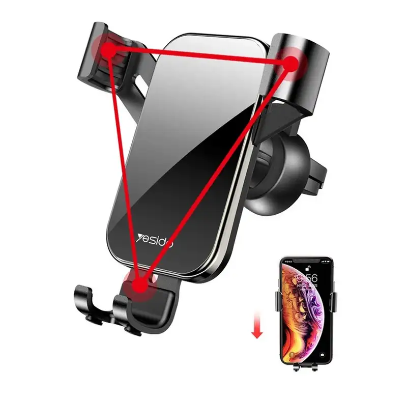 YESIDO Drzac gravity za ventilaciju (C87) Black