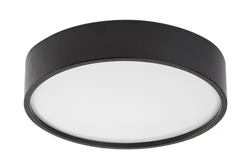 RABALUX Larcia, crna plasticna LED plafonjera , 19W 1000lm-1900lm, 4000K, IP44