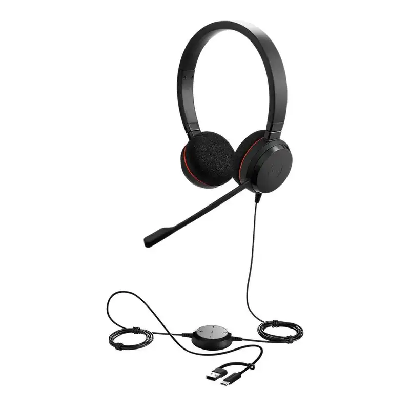 JABRA EVOLVE 20 Stereo UC, USB C/A adapter