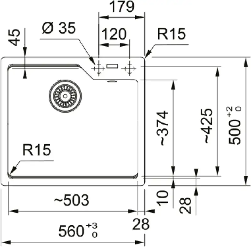 FRANKE-IT UBG 610-50 glecer bela 114.0686.796
